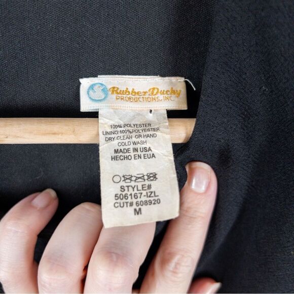 Rubber Ducky Productions Womens Black Cutout Front Mini Dress Size Medium - Picture 7 of 9